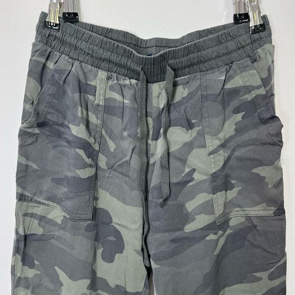 Splendid Camo Jogger Pants with Pockets Women’s Size Small Olive Green - Picture 3 of 7